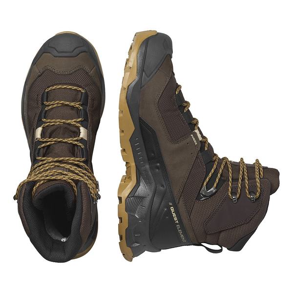 Pánské trekové boty Salomon Quest Element GTX Gore-tex Delicio Black/Dull Gold L47216100 24/25