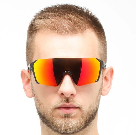 Sluneční brýle Red Bull Spect Jaden-005 Black/Brown with orange revo Polarized 24/25