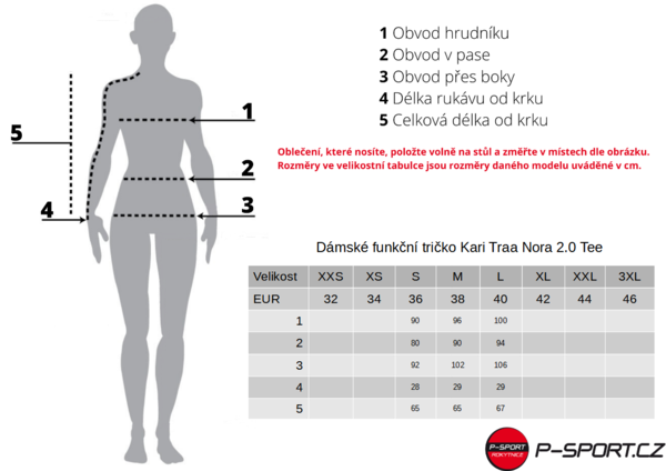 Dámské funkční tričko Kari Traa Nora 2.0 Tee Prism 623205 24/25