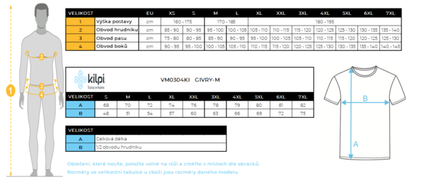 Pánské funkční polo triko Kilpi GIVRY-M Černá VM0304KIBLK 24/25