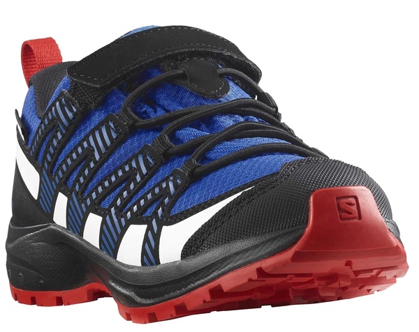 Dětské boty Salomon XA PRO V8 CSWP K Lapis Blue/Black/Fiery Red L47126300 24/25