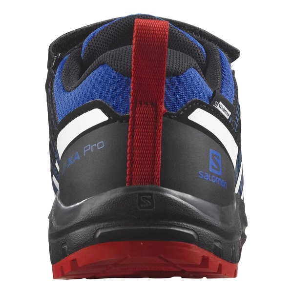 Dětské boty Salomon XA PRO V8 CSWP K Lapis Blue/Black/Fiery Red L47126300 24/25