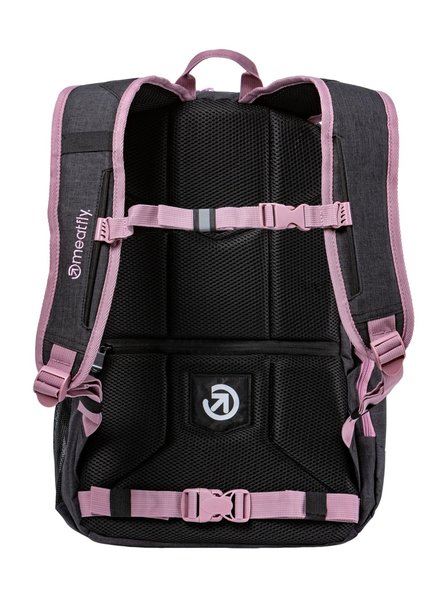 Batoh Meatfly Basejumper Pink/Charcoal Heather 22 L + PENÁL ZDARMA 24/25