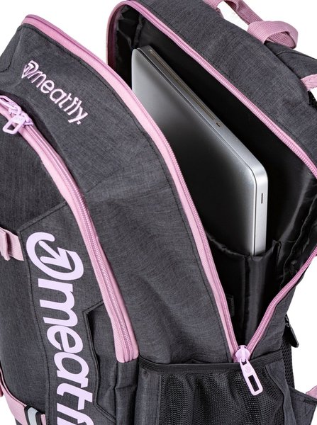 Batoh Meatfly Basejumper Pink/Charcoal Heather 22 L + PENÁL ZDARMA 24/25