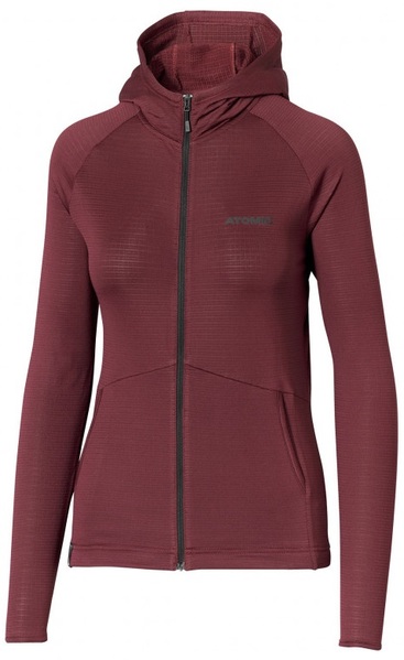 Dámská funkční mikina Atomic W Alps FZ Hoodie Women Maroon AP5106830