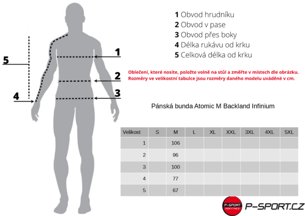 Pánská bunda Atomic M Backland Infinium Jacket Rio Red/Red AP5106110