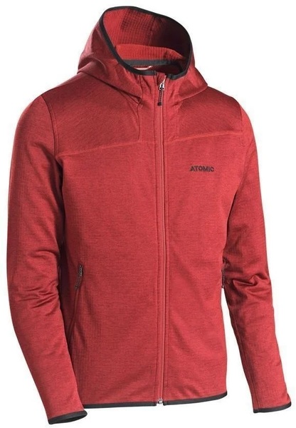 Pánská funkční mikina Atomic m Microfleece Hoodie Red Dahlia ap5040330