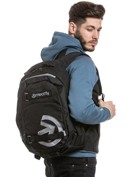 Batoh Meatfly Exile Black 24 L + penál zdarma 24/25