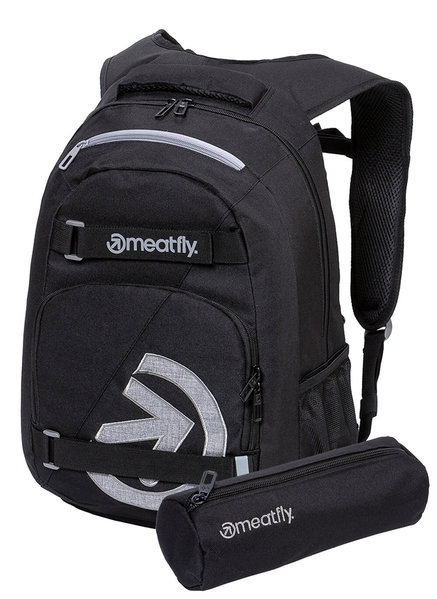 Batoh Meatfly Exile Black 24 L + penál zdarma 24/25