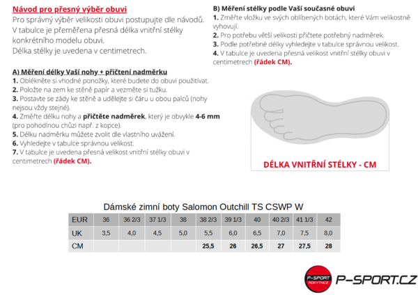 Dámské zimní boty Salomon Outchill TS CSWP W carbon/carbon/bering sea L47377300 24/25