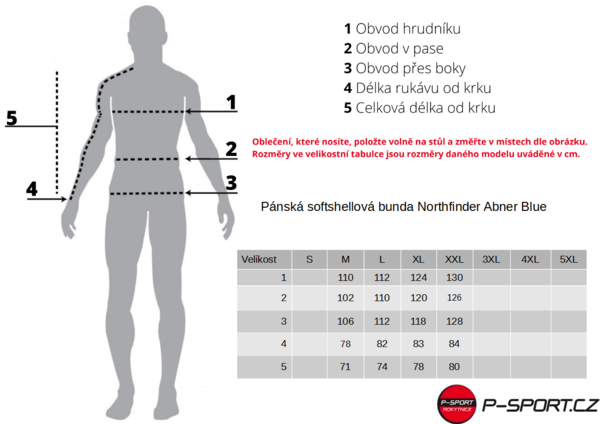 Pánská softshellová bunda Northfinder Abner BU-5037OR-464 Blue Nights 24/25