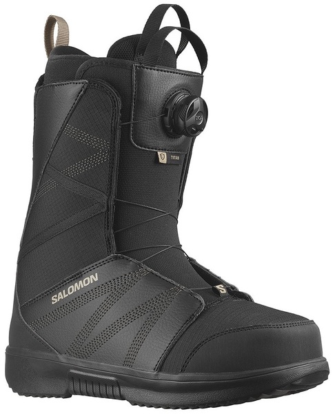 Snowboardové boty Salomon Titan BOA Black/Black/Roasted Cashew L47242900 24/25