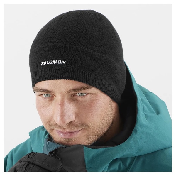 Zimní čepice Salomon Beanie Deep Black LC1847100 24/25