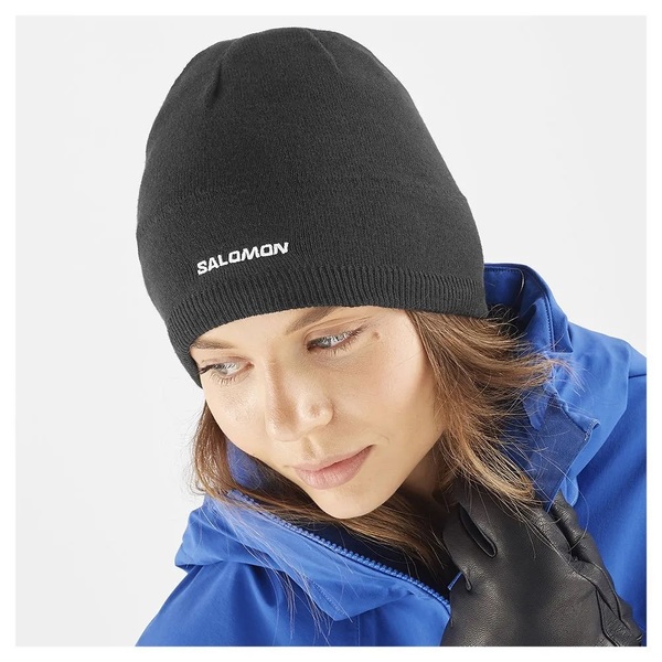 Zimní čepice Salomon Beanie Deep Black LC1847100 24/25