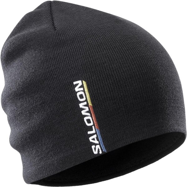 Zimní čepice Salomon Graphic Beanie Deep Black LC1848800 24/25