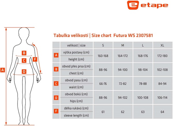 Dámská bunda Etape Futura WS černá/mint 2307581 24/25