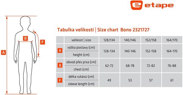 Dětská mikina Etape Bono Lastura/Antracit 2321727 24/25