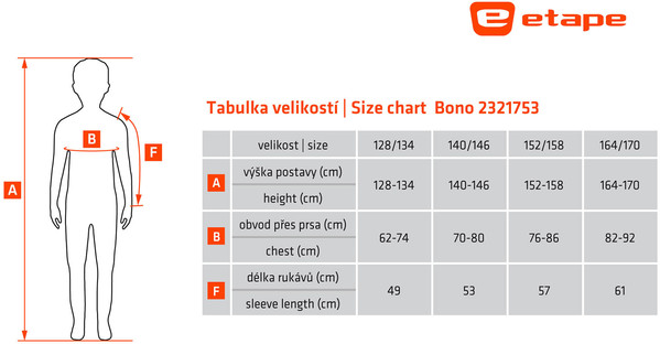 Dětská mikina Etape Bono Modrá/Červená 2321753 24/25