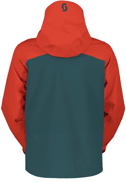 Pánská skialpová bunda Scott Explorair 3L Jacket Magma Red/Aruba Green 283751