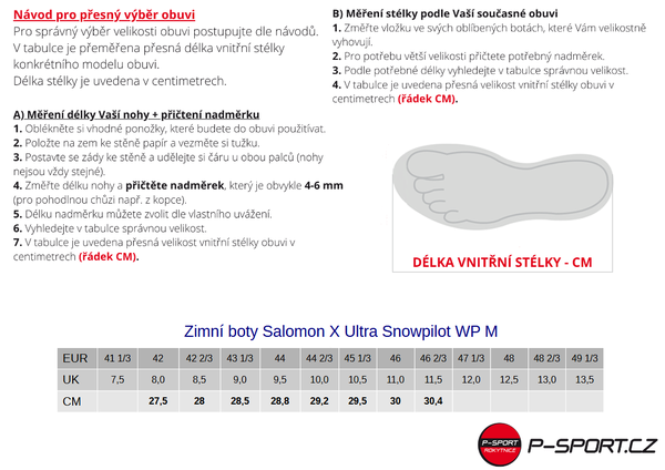 Zimní boty Salomon X Ultra Snowpilot WP M L47585600 Black/Phantom/Castlerock 24/25