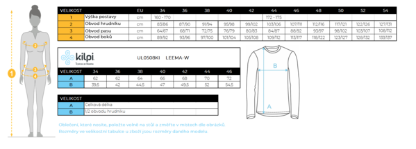 Dámské funkční termo triko Kilpi LEEMA-W UL0508KIBLK 24/25