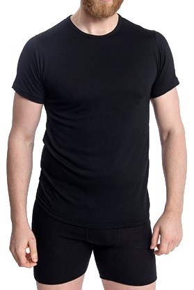 Pánské lehké vlněné triko Devold Breeze Merino 150 T-shirt Man Black GO 180 210 A 950A 24/25