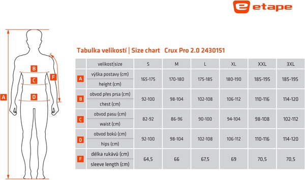 Hybridní Mikina/Bunda s kapucí Etape CRUX PRO 2.0 černá/červená 2430151 24/25