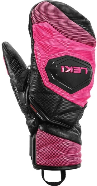 Dětské rukavice palčáky Leki WCR Venom 3D Junior Mitt (654801802) black/pink 24/25