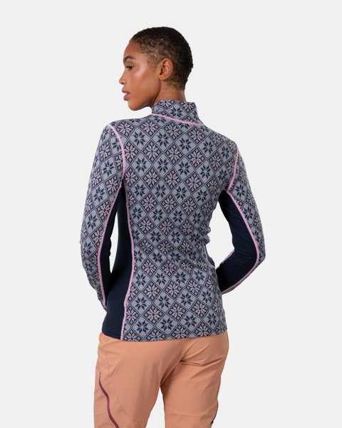 Dámské funkční triko se stojáčkem Kari Traa Rose Half Zip Baselayer Top Merino Wool 622691 24/25