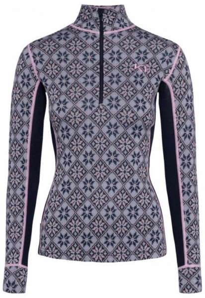 Dámské funkční triko se stojáčkem Kari Traa Rose Half Zip Baselayer Top Merino Wool 622691 24/25