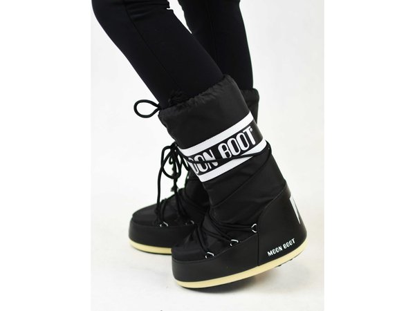 Dámské zimní boty Tecnica Moon Boot Icon Nylon 001 Black 24/25