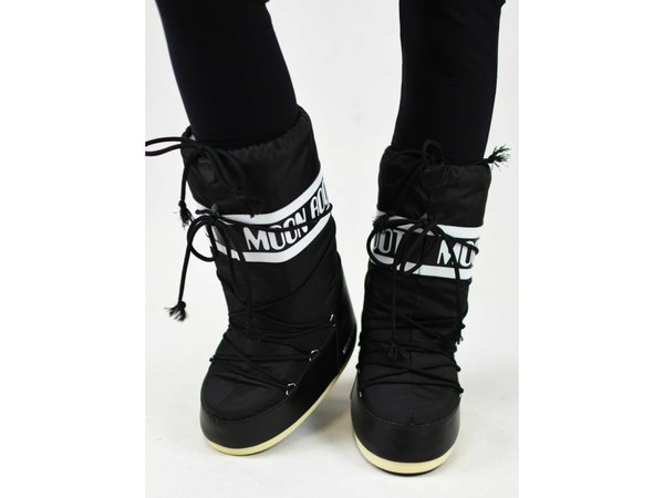 Dámské zimní boty Tecnica Moon Boot Icon Nylon 001 Black 24/25