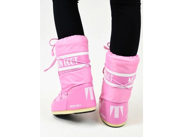 Dívčí zimní boty Tecnica Moon Boot Icon Nylon 063 Pink 24/25