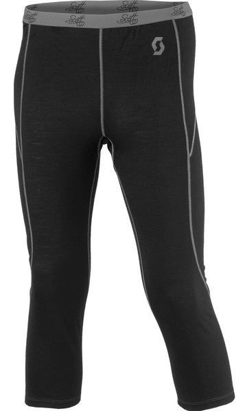 Dámské termo 3/4 kalhoty Merino Scott W´s Pant 7zr0 Merino Vlna Black 220156